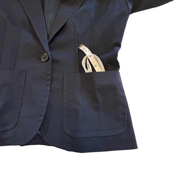 THEORY Cotton Blend One Button Blazer Jacket 6 - Picture 6 of 14